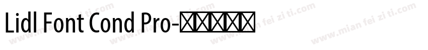 Lidl Font Cond Pro字体转换